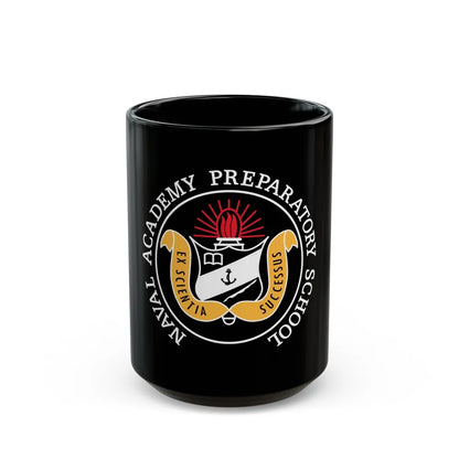 Naval Academy Preparatory School (U.S. Navy) Black Coffee Mug-15oz-Go Mug Yourself