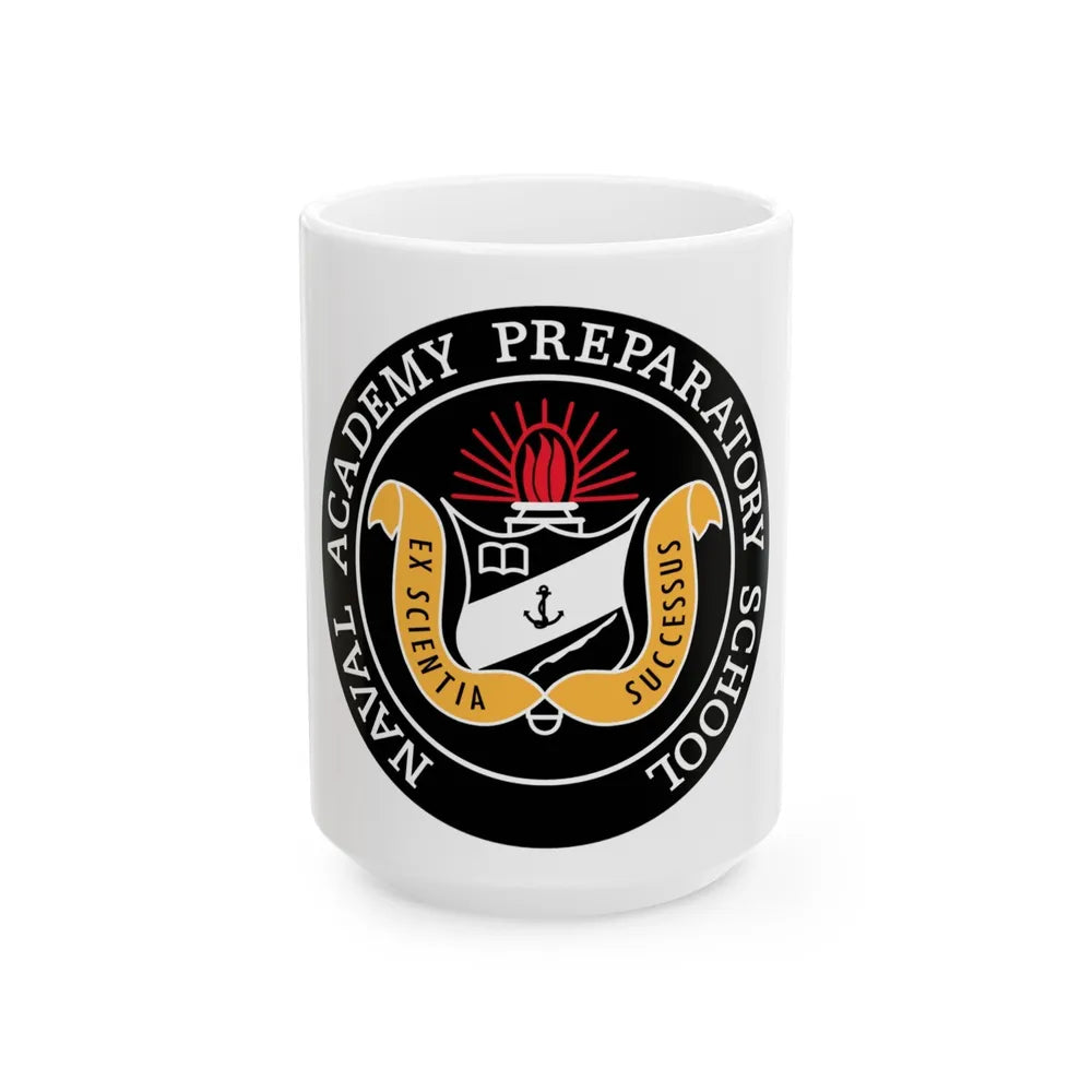 Naval Academy Preparatory School (U.S. Navy) White Coffee Mug-15oz-Go Mug Yourself