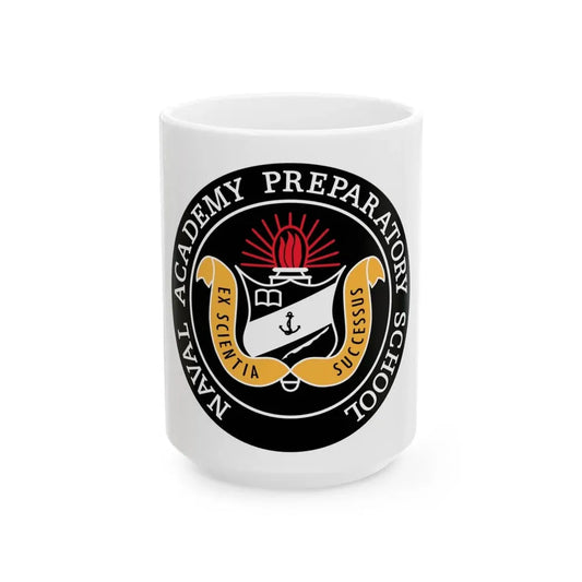 Naval Academy Preparatory School (U.S. Navy) White Coffee Mug 15oz - Go Mug Yourself