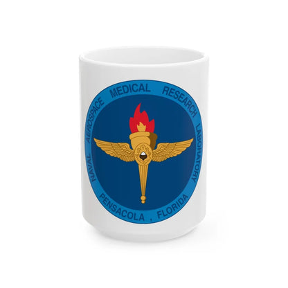 Naval Aerospace Medical Research Laboratory Florida (U.S. Navy) White Coffee Mug-15oz-Go Mug Yourself