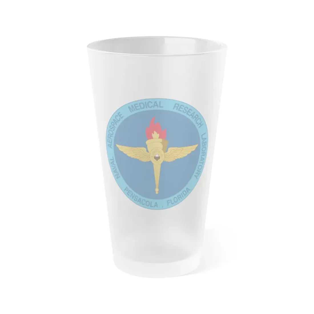 Naval Aerospace Medical Research Laboratory Florida (U.S. Navy) Frosted Pint Glass 16oz Default Title - Go Mug Yourself