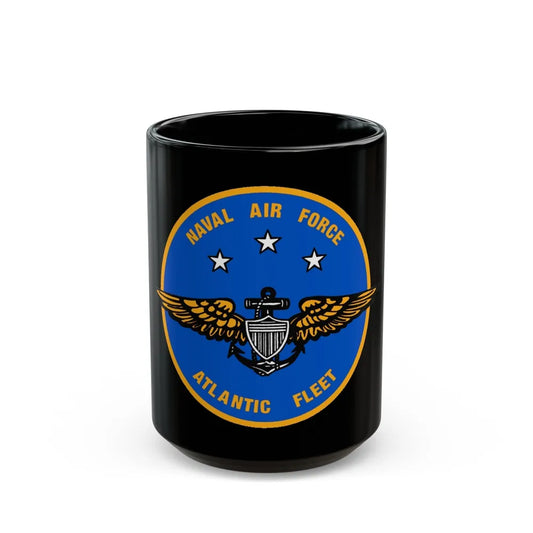 Naval Air Force Atlantic Fleet (U.S. Navy) Black Coffee Mug-15oz-Go Mug Yourself