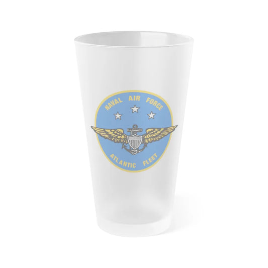 Naval Air Force Atlantic Fleet (U.S. Navy) Frosted Pint Glass 16oz-Go Mug Yourself