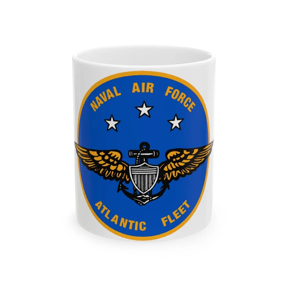 Naval Air Force Atlantic Fleet (U.S. Navy) White Coffee Mug-11oz-Go Mug Yourself