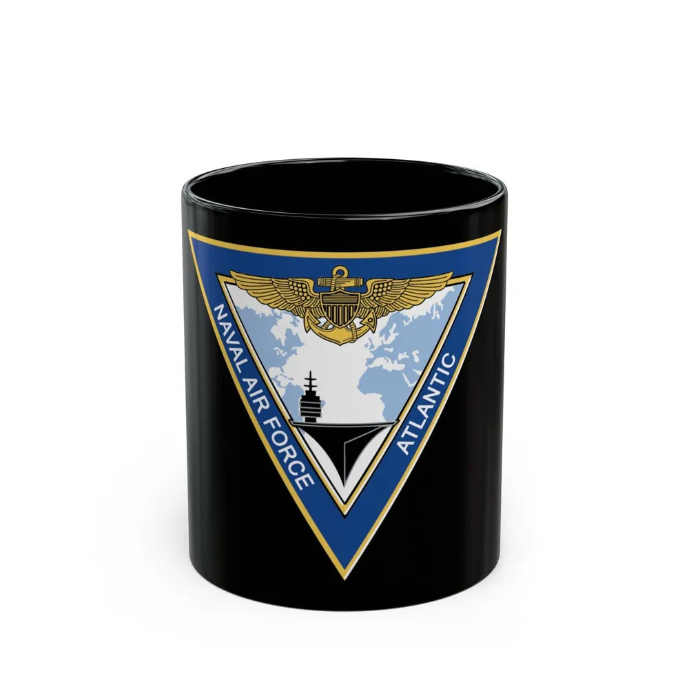 Naval Air Force Atlantic (U.S. Navy) Black Coffee Mug-11oz-Go Mug Yourself