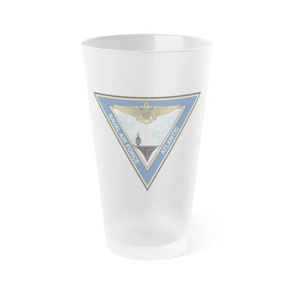 Naval Air Force Atlantic (U.S. Navy) Frosted Pint Glass 16oz-Go Mug Yourself