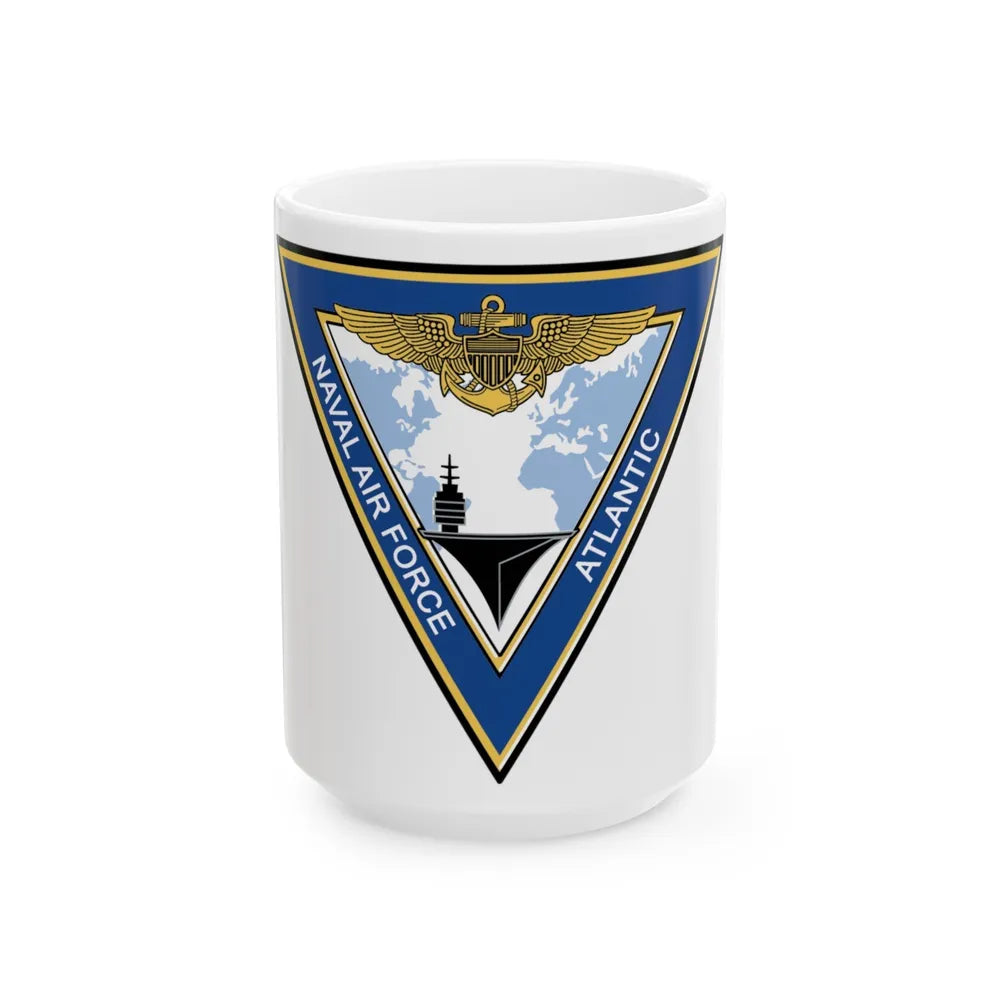 Naval Air Force Atlantic (U.S. Navy) White Coffee Mug-15oz-Go Mug Yourself