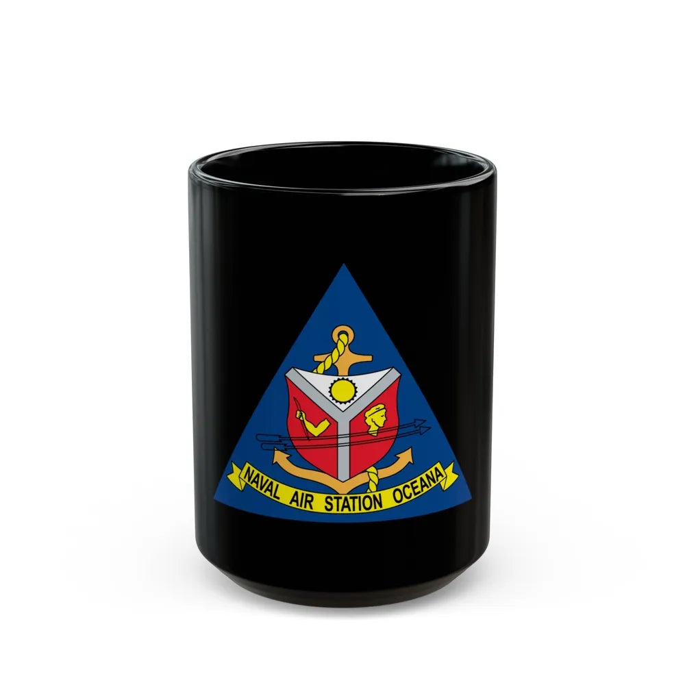 Naval Air Station Aceana (U.S. Navy) Black Coffee Mug-15oz-Go Mug Yourself