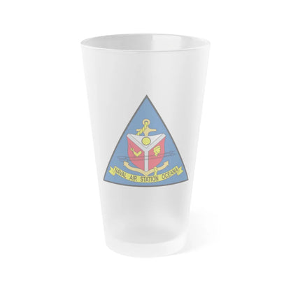 Naval Air Station Aceana (U.S. Navy) Frosted Pint Glass 16oz-Go Mug Yourself