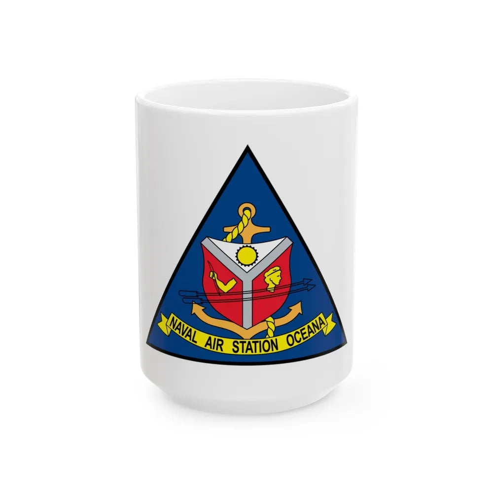 Naval Air Station Aceana (U.S. Navy) White Coffee Mug-15oz-Go Mug Yourself