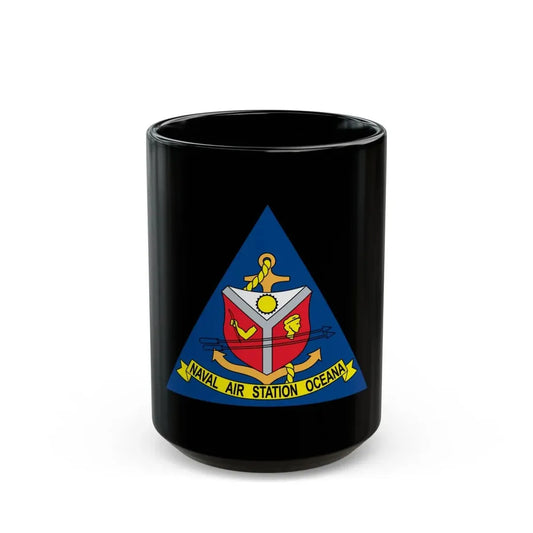 Naval Air Station Aceana (U.S. Navy) Black Coffee Mug 15oz - Go Mug Yourself