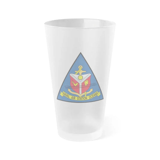 Naval Air Station Aceana (U.S. Navy) Frosted Pint Glass 16oz Default Title - Go Mug Yourself