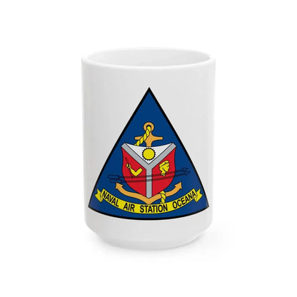Naval Air Station Aceana (U.S. Navy) White Coffee Mug 15oz - Go Mug Yourself
