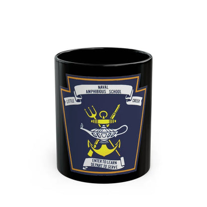 Naval Amphibious School Little Creek (U.S. Navy) Black Coffee Mug-11oz-Go Mug Yourself