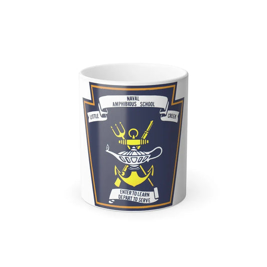 Naval Amphibious School Little Creek (U.S. Navy) Color Changing Mug 11oz-11oz-Go Mug Yourself