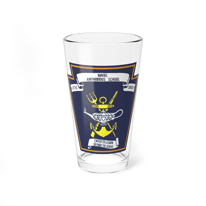 Naval Amphibious School Little Creek (U.S. Navy) Pint Glass 16oz-16oz-Go Mug Yourself