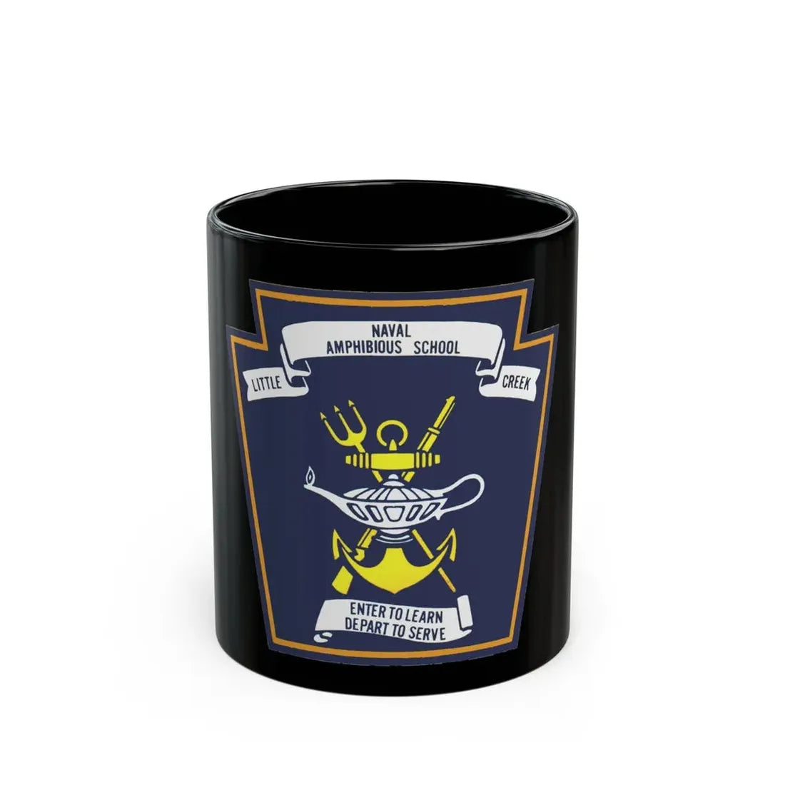 Naval Amphibious School Little Creek (U.S. Navy) Black Coffee Mug - Go Mug Yourself
