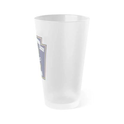 Naval Amphibious School Little Creek (U.S. Navy) Frosted Pint Glass 16oz - Go Mug Yourself
