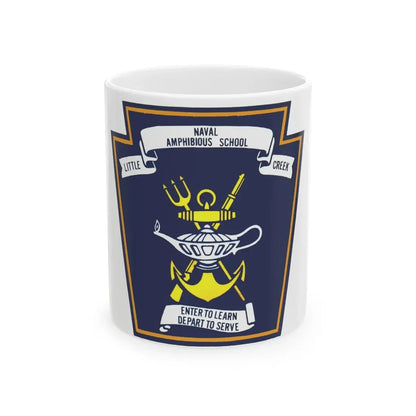 Naval Amphibious School Little Creek (U.S. Navy) White Coffee Mug 11oz - Go Mug Yourself