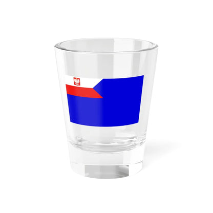 Naval Auxiliary Ensign of Poland (Poland) Shot Glass 1.5oz 1.5oz - Go Mug Yourself