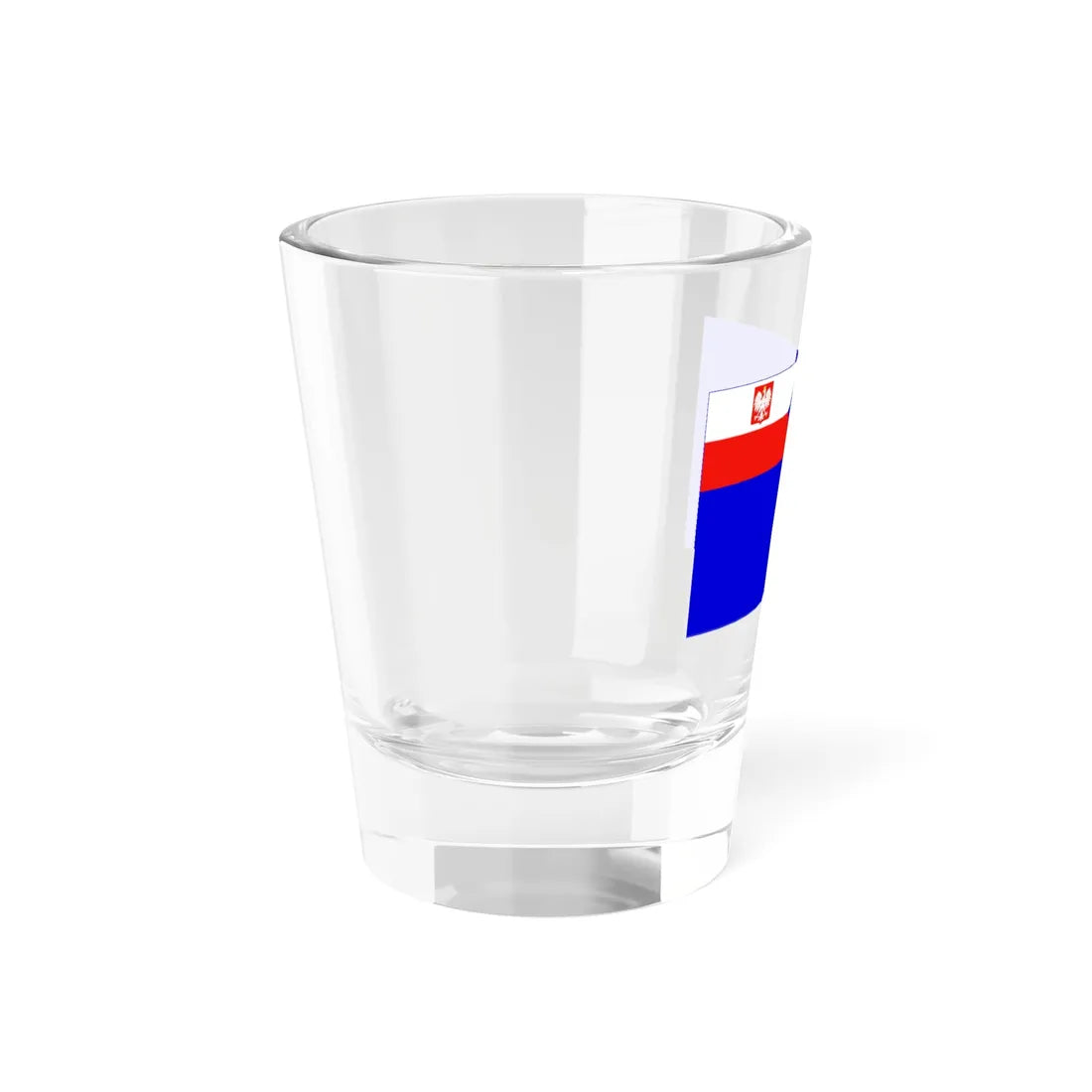 Naval Auxiliary Ensign of Poland (Poland) Shot Glass 1.5oz - Go Mug Yourself