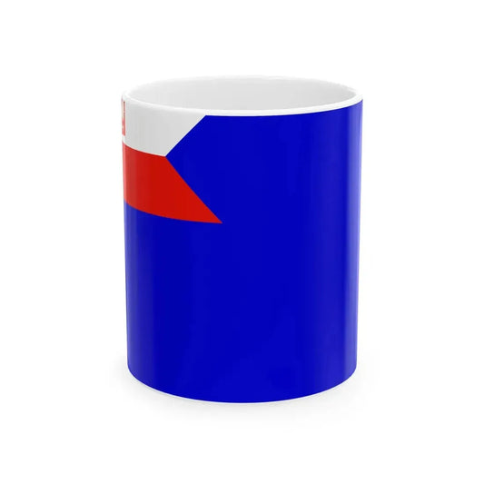 Naval Auxiliary Ensign of Poland (Poland) White Coffee Mug 11oz - Go Mug Yourself