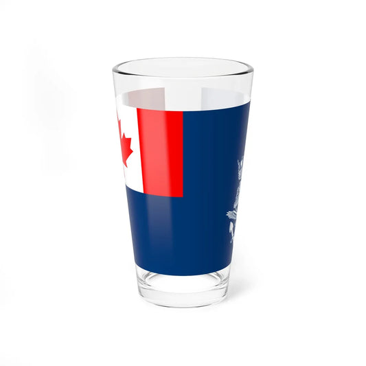 Naval Auxiliary Jack of Canada (Canada) Pint Glass 16oz 16oz - Go Mug Yourself