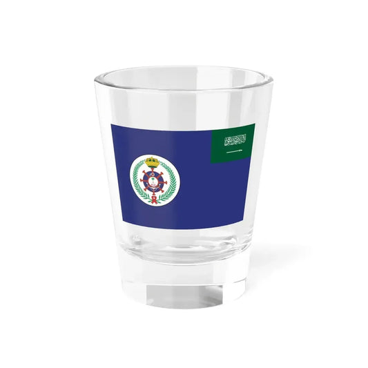 Naval base flag of the Royal Saudi Navy (Saudi Arabia) Shot Glass 1.5oz 1.5oz - Go Mug Yourself