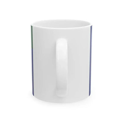 Naval base flag of the Royal Saudi Navy (Saudi Arabia) White Coffee Mug - Go Mug Yourself