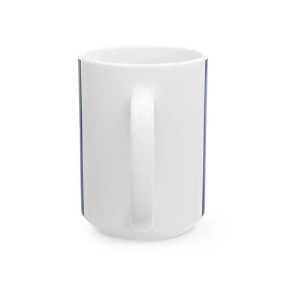 Naval base flag of the Royal Saudi Navy (Saudi Arabia) White Coffee Mug - Go Mug Yourself