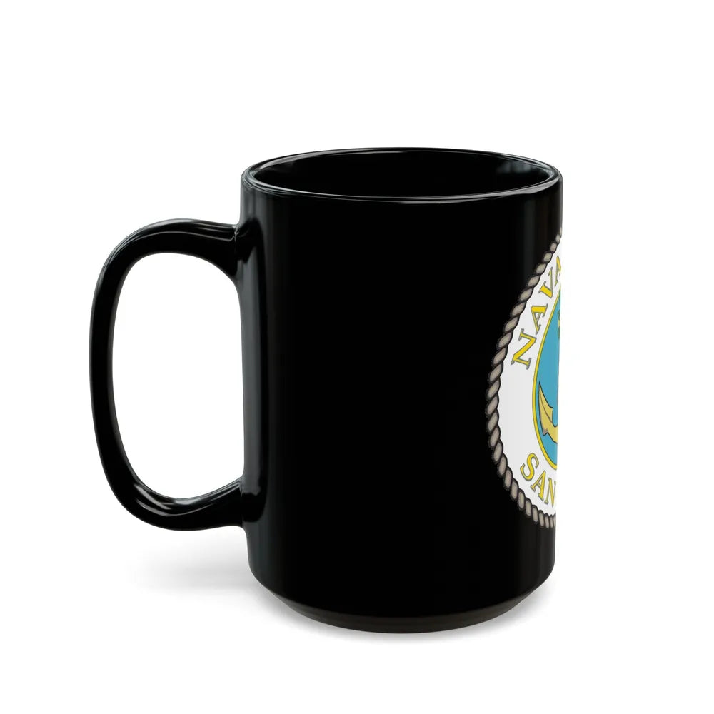 Naval Base San Diego (U.S. Navy) Black Coffee Mug-Go Mug Yourself