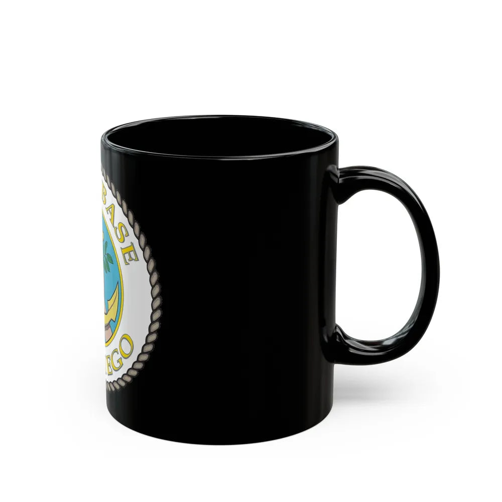 Naval Base San Diego (U.S. Navy) Black Coffee Mug-Go Mug Yourself