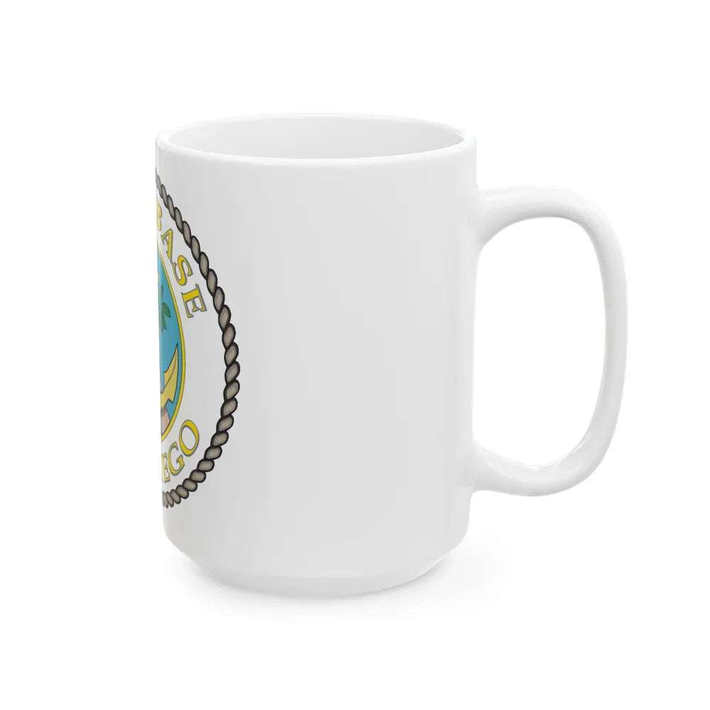 Naval Base San Diego (U.S. Navy) White Coffee Mug-Go Mug Yourself