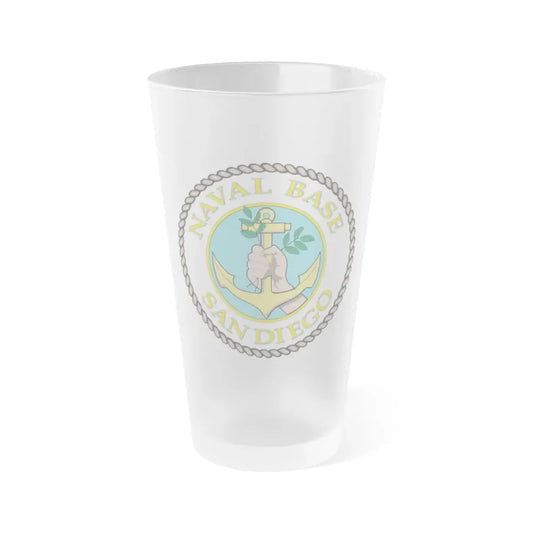 Naval Base San Diego (U.S. Navy) Frosted Pint Glass 16oz Default Title - Go Mug Yourself