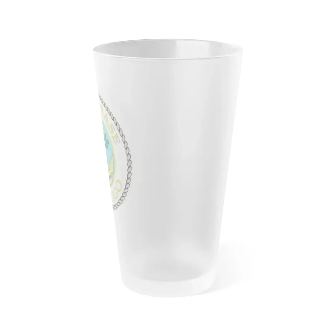 Naval Base San Diego (U.S. Navy) Frosted Pint Glass 16oz - Go Mug Yourself