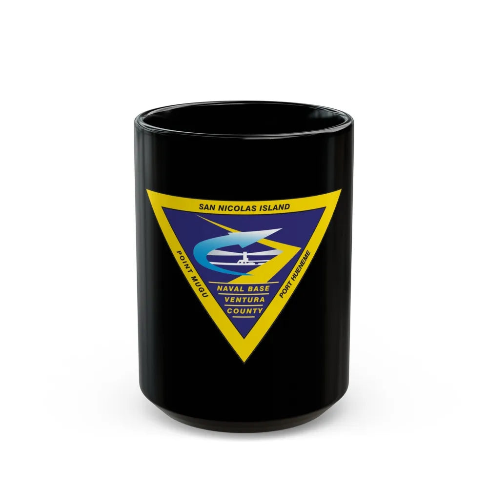 Naval Base Ventura County New (U.S. Navy) Black Coffee Mug-15oz-Go Mug Yourself