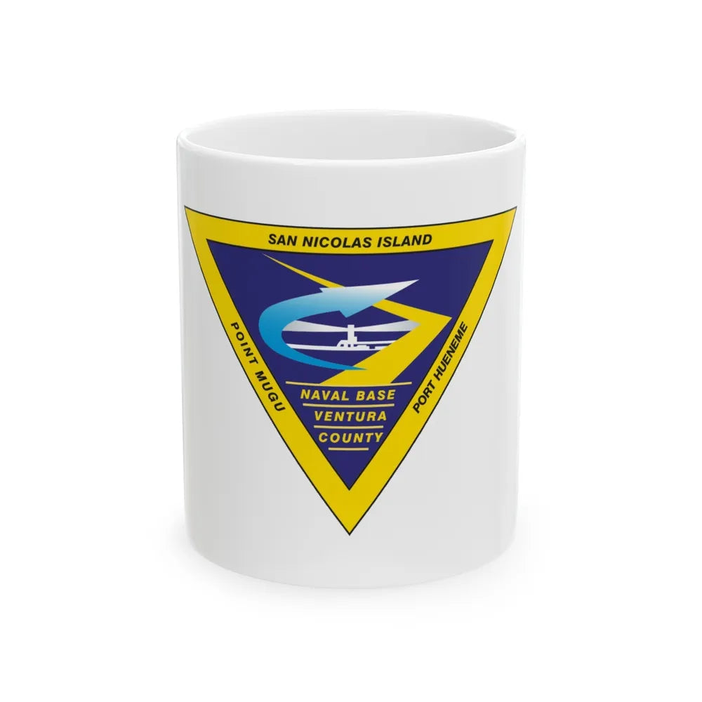 Naval Base Ventura County New (U.S. Navy) White Coffee Mug-11oz-Go Mug Yourself