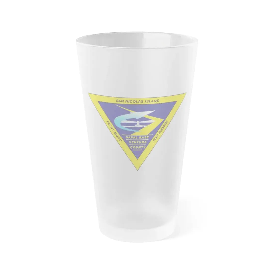 Naval Base Ventura County New (U.S. Navy) Frosted Pint Glass 16oz Default Title - Go Mug Yourself