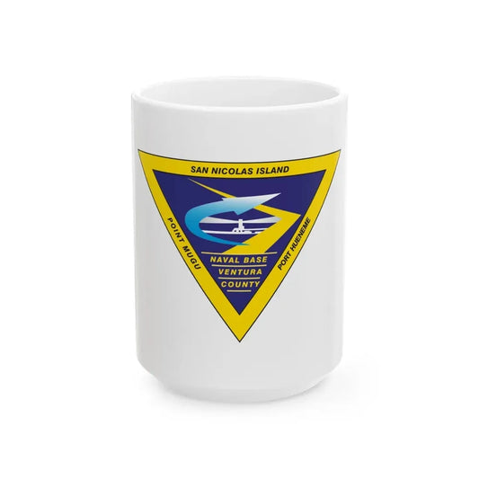 Naval Base Ventura County New (U.S. Navy) White Coffee Mug 15oz - Go Mug Yourself