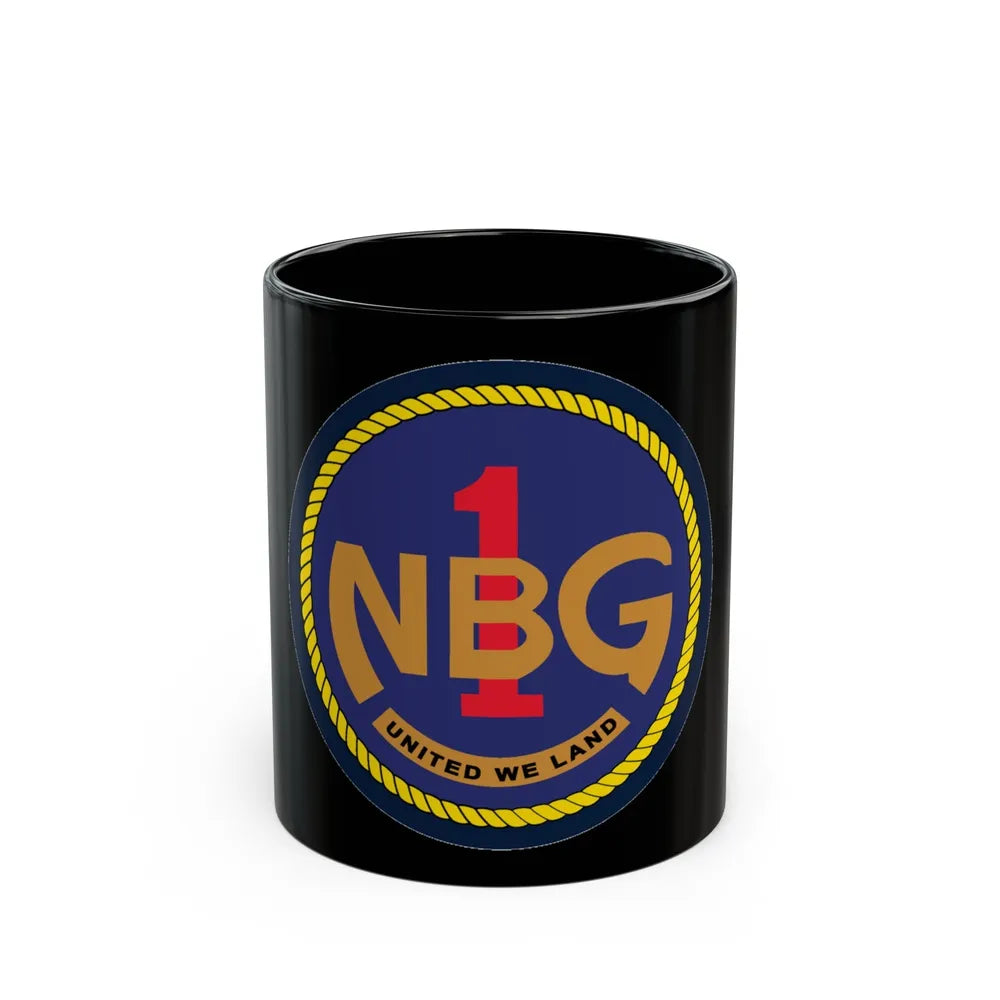 Naval Beach Group 1 (U.S. Navy) Black Coffee Mug-11oz-Go Mug Yourself