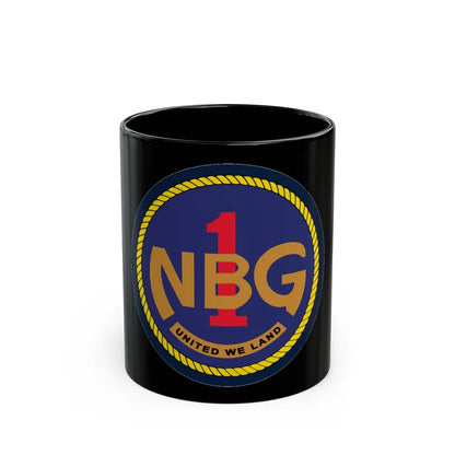 Naval Beach Group 1 (U.S. Navy) Black Coffee Mug-11oz-Go Mug Yourself