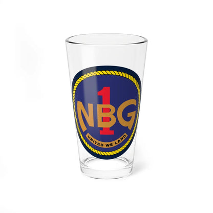 Naval Beach Group 1 (U.S. Navy) Pint Glass 16oz-16oz-Go Mug Yourself