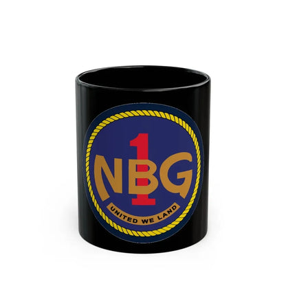 Naval Beach Group 1 (U.S. Navy) Black Coffee Mug 11oz - Go Mug Yourself