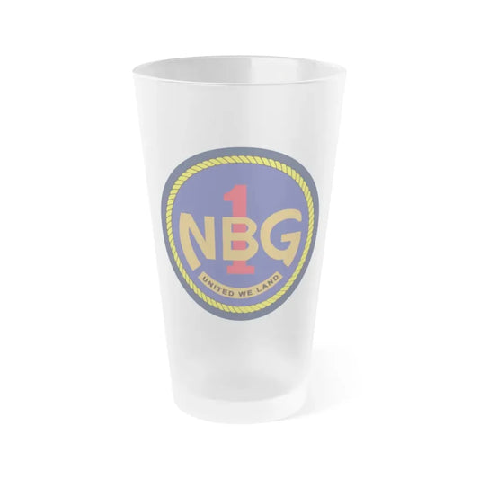 Naval Beach Group 1 (U.S. Navy) Frosted Pint Glass 16oz Default Title - Go Mug Yourself