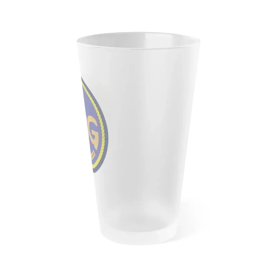 Naval Beach Group 1 (U.S. Navy) Frosted Pint Glass 16oz - Go Mug Yourself