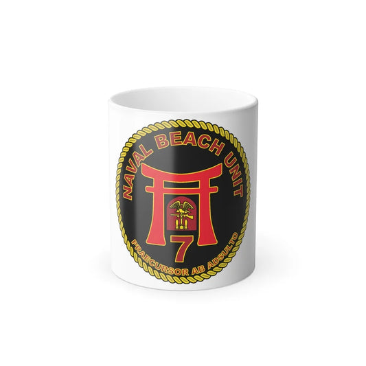 Naval Beach Unit 7 Circle (U.S. Navy) Color Changing Mug 11oz-11oz-Go Mug Yourself