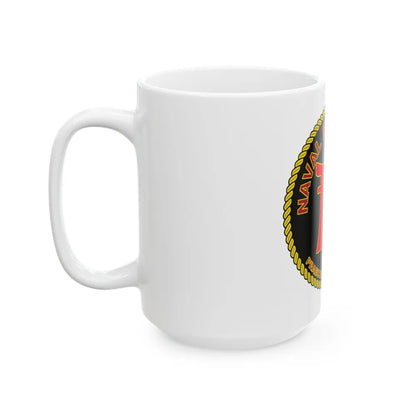 Naval Beach Unit 7 Circle (U.S. Navy) White Coffee Mug-Go Mug Yourself