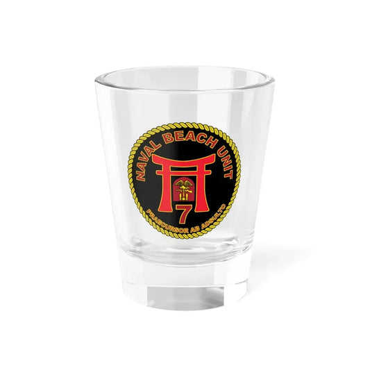Naval Beach Unit 7 Circle (U.S. Navy) Shot Glass 1.5oz 1.5oz - Go Mug Yourself