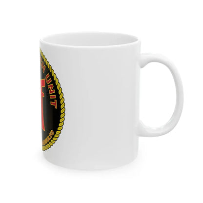 Naval Beach Unit 7 Circle (U.S. Navy) White Coffee Mug - Go Mug Yourself