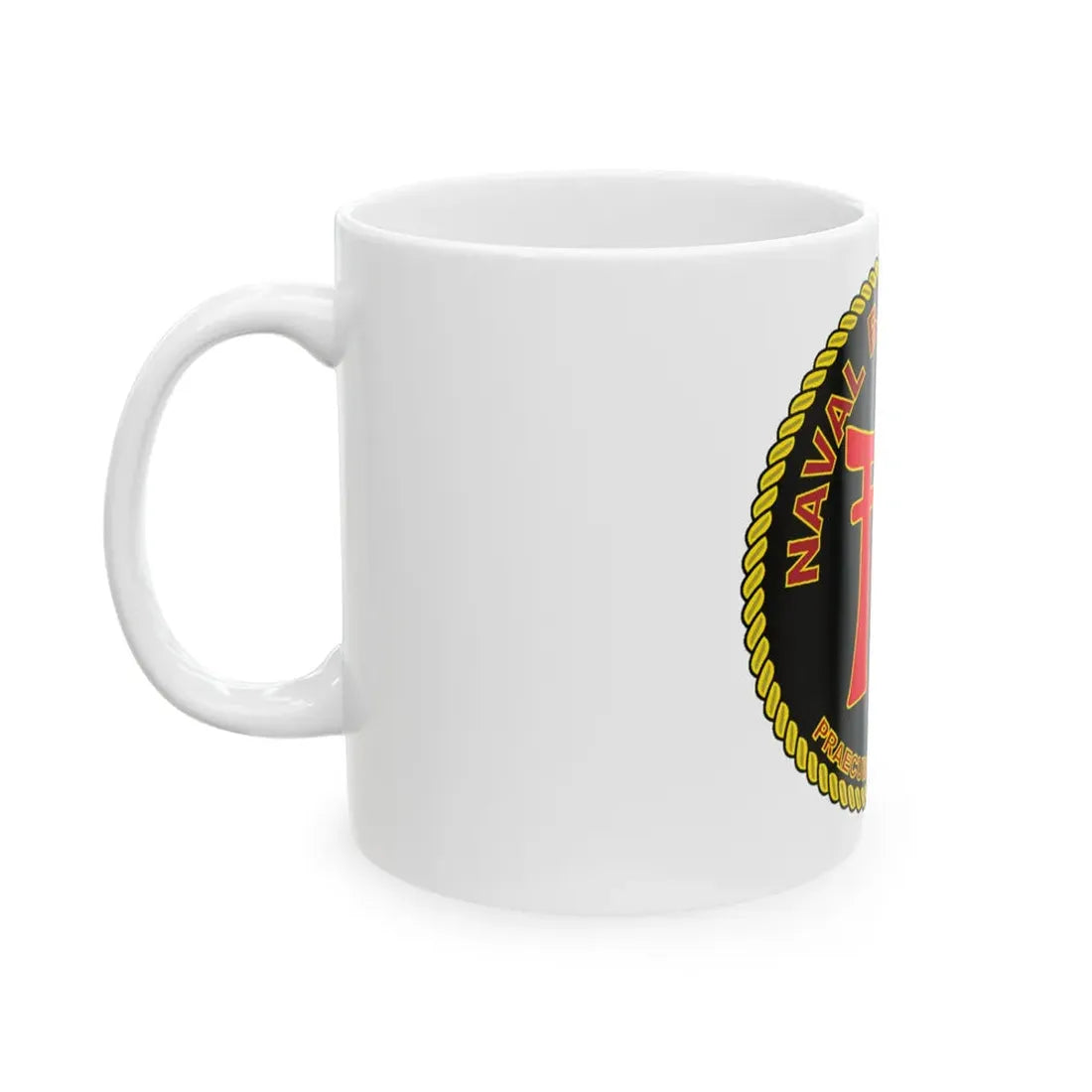 Naval Beach Unit 7 Circle (U.S. Navy) White Coffee Mug - Go Mug Yourself